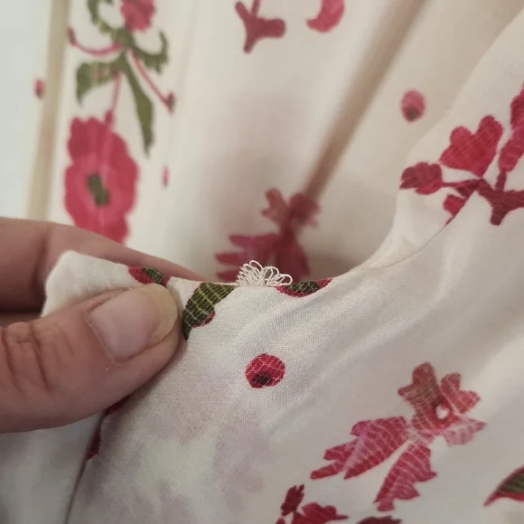 Zara Cream Floral Pants - Picture 5 of 5